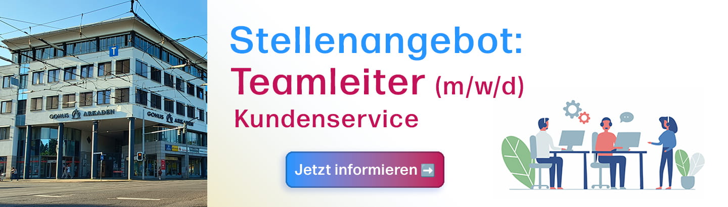 Teamleiter in Leipzig gesucht