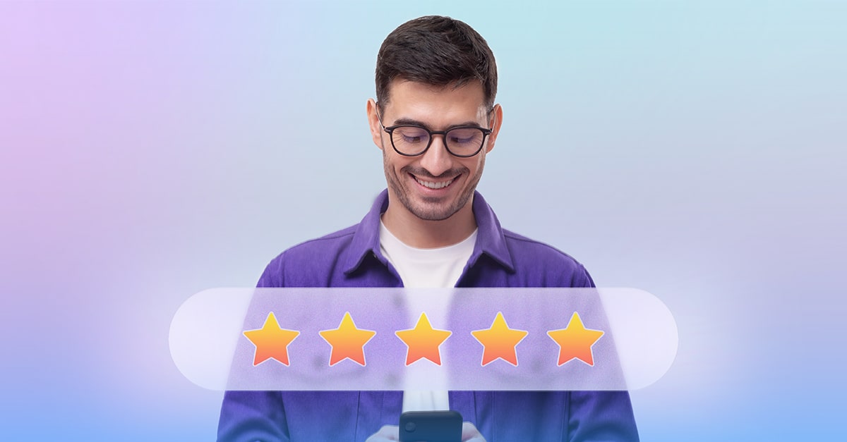 zufriedener Kunde durch Customer Servicund Success